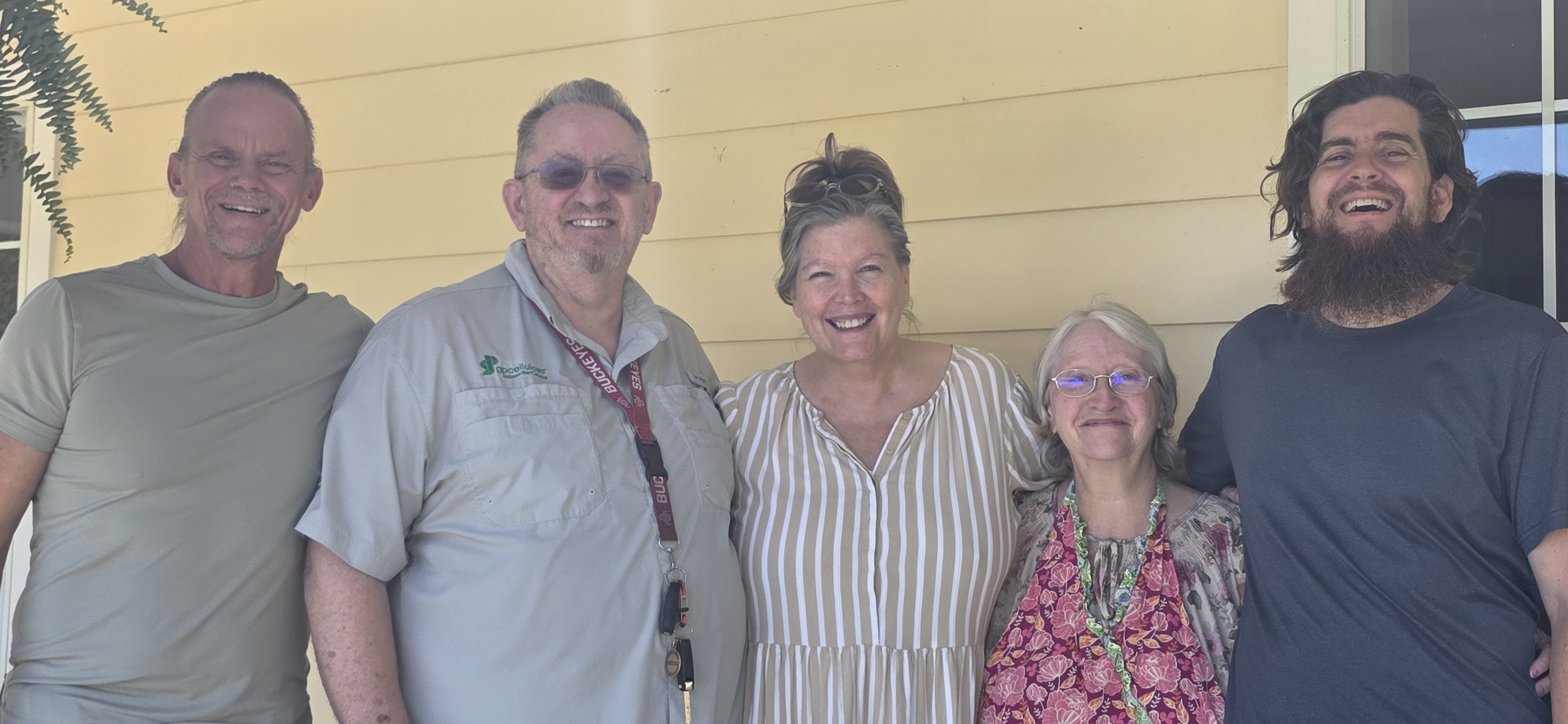 Community group on the Big House porch at The Pearl
