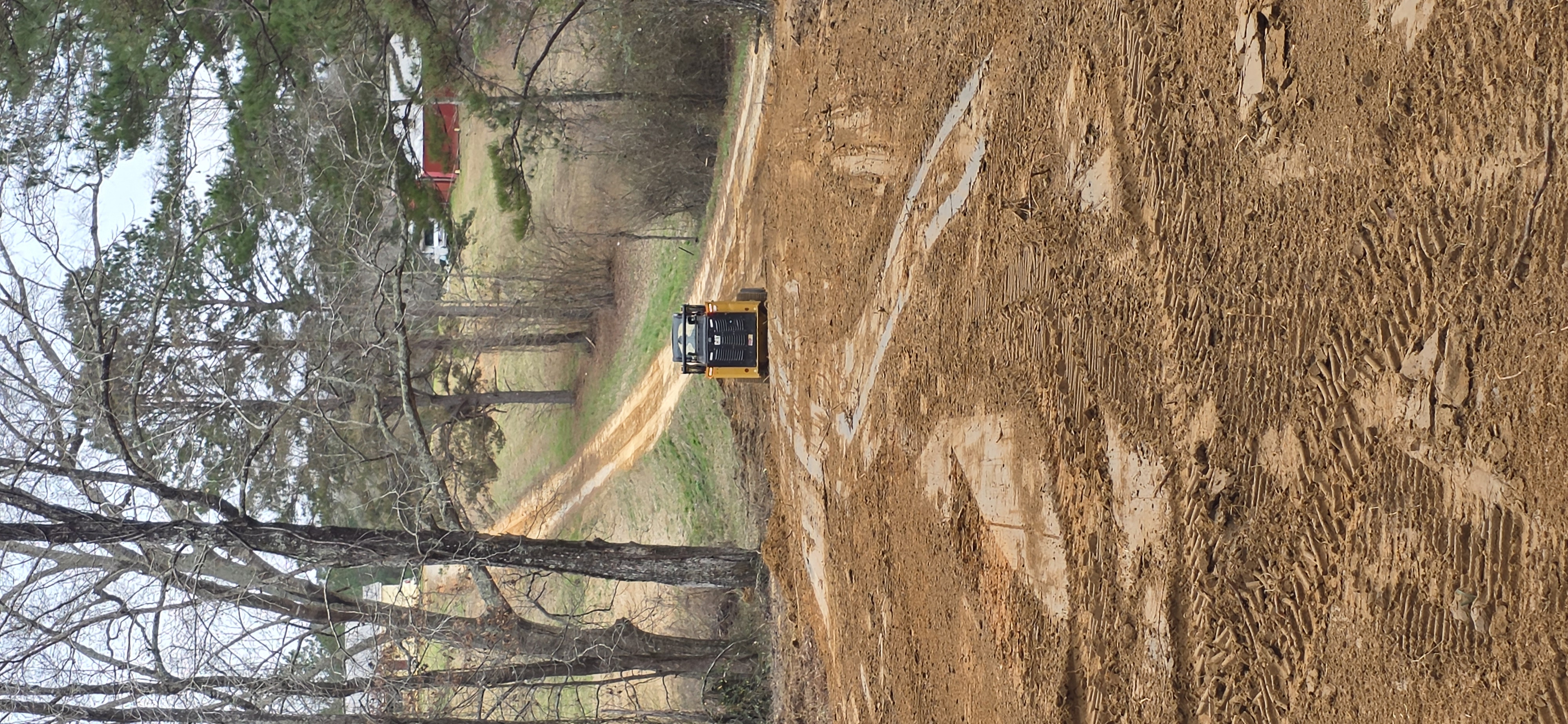 Roadwork and land preparation at The Pearl