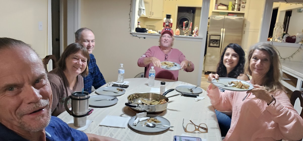 Shared meal at The Pearl